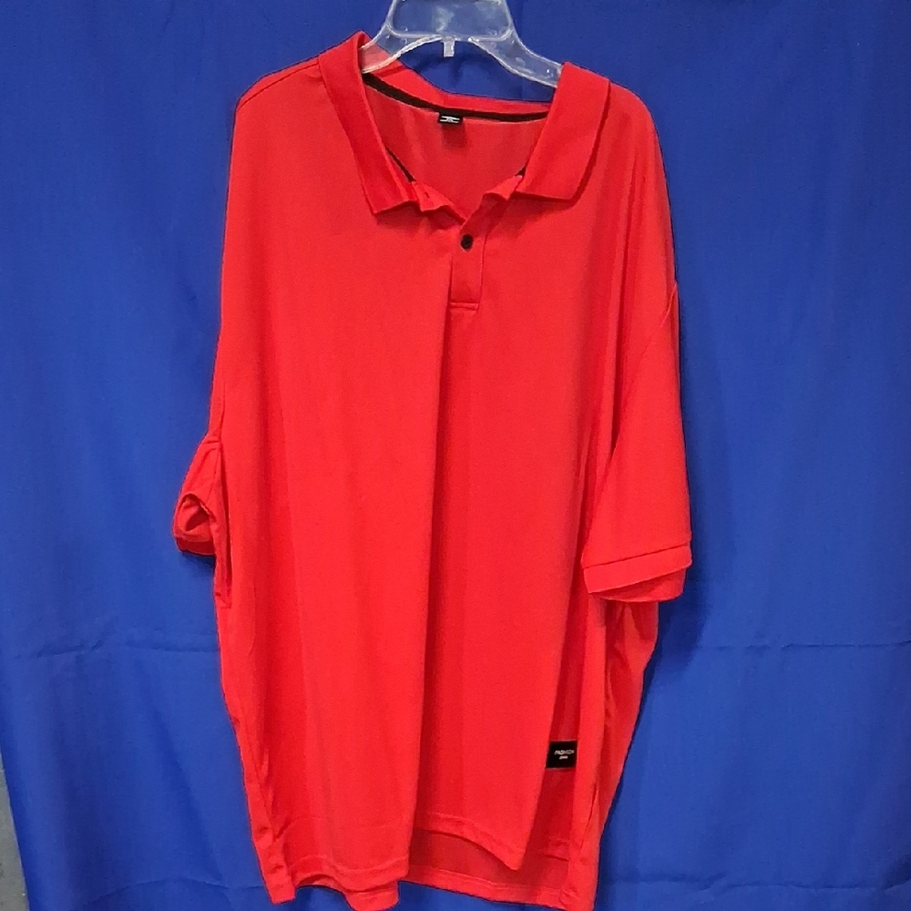 NWT MANFINITY Vibrant Red Men's Polo Shirt Sz 5XL